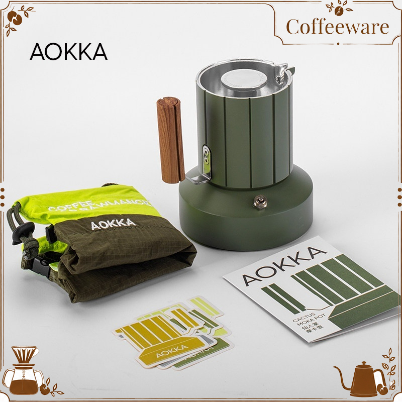 Moka Pot Stove - Cafetière Moka à double valve AOKKA,
