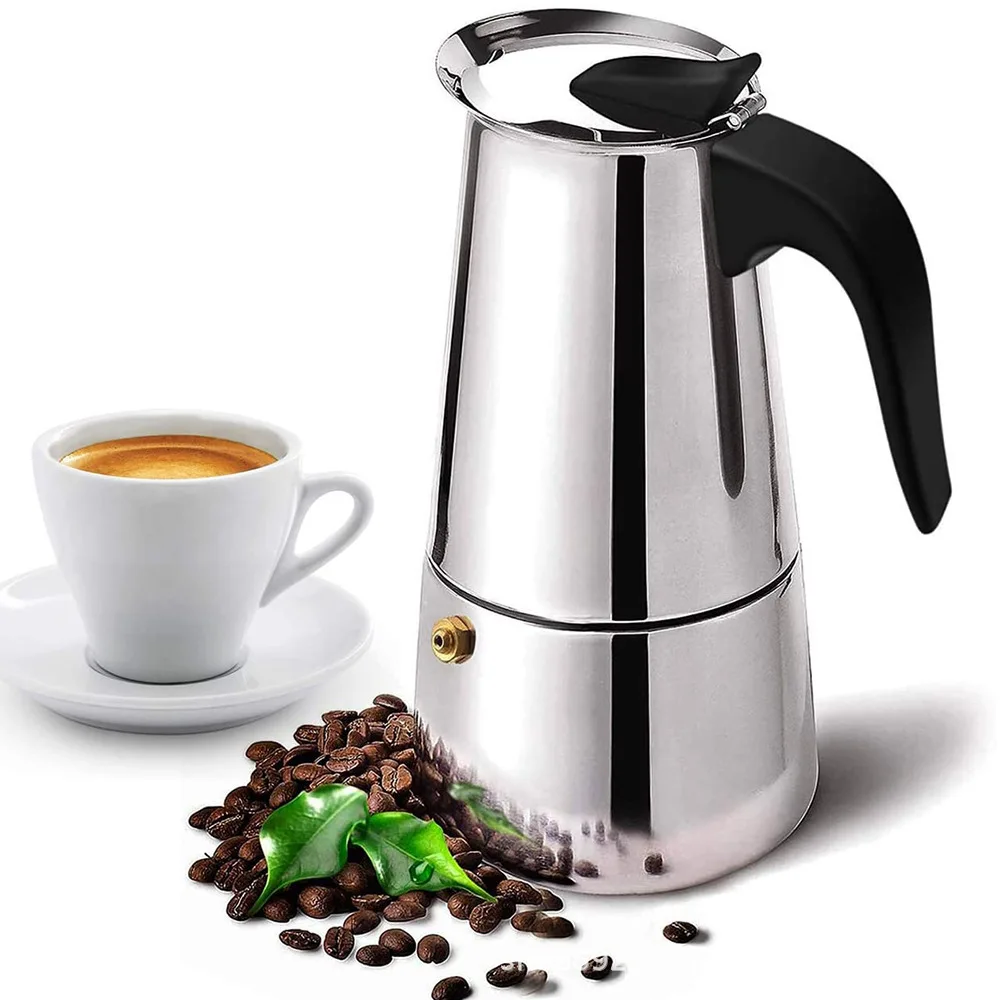 Moka Pot Stove - Cafetière Moka en acier inoxydable de