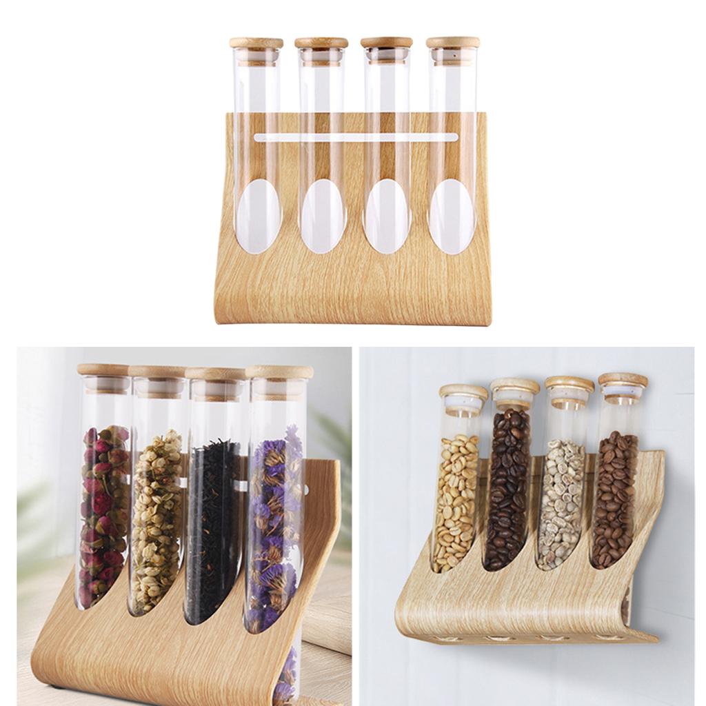 Coffee Tea & Jane - Support de rangement en verre transparent