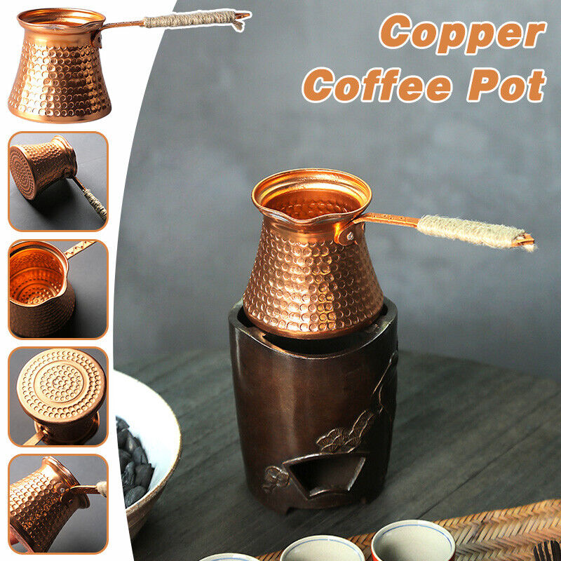 Moka Pot Stove - Cafetière en cuivre turc antique, réchaud