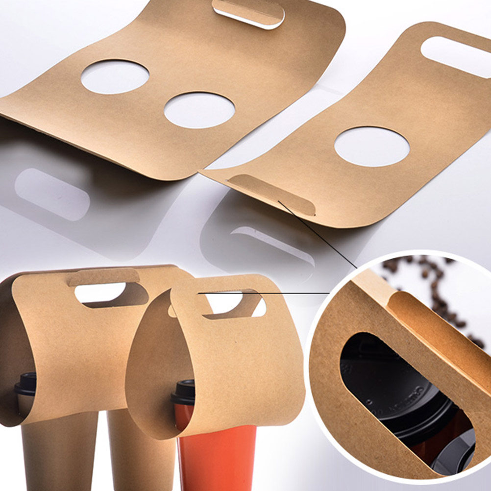Coffee Tea With Milk - 20 pièces, porte-gobelets biodégradables pour boissons