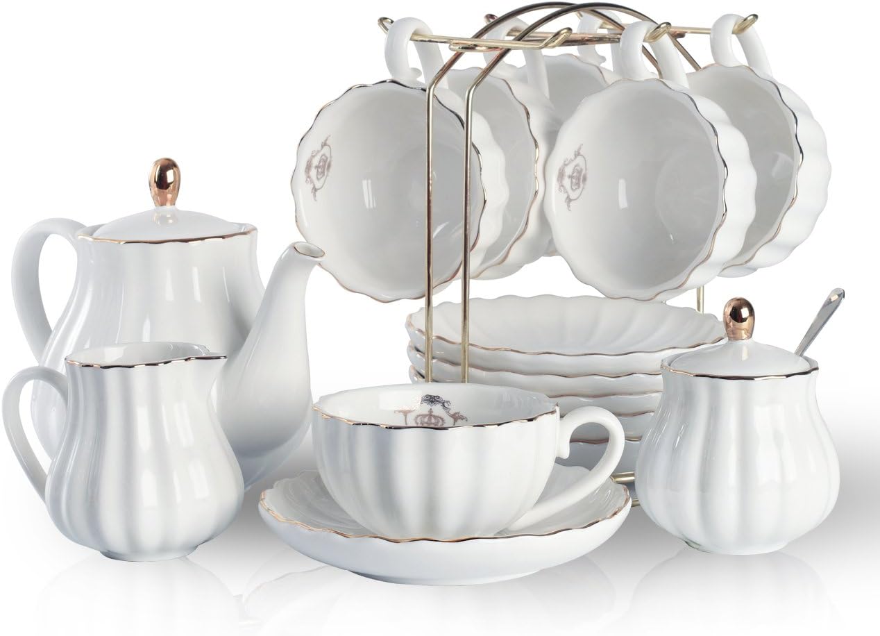 Service à thé en porcelaine bl - Coffee Tea Sugar avis et prix